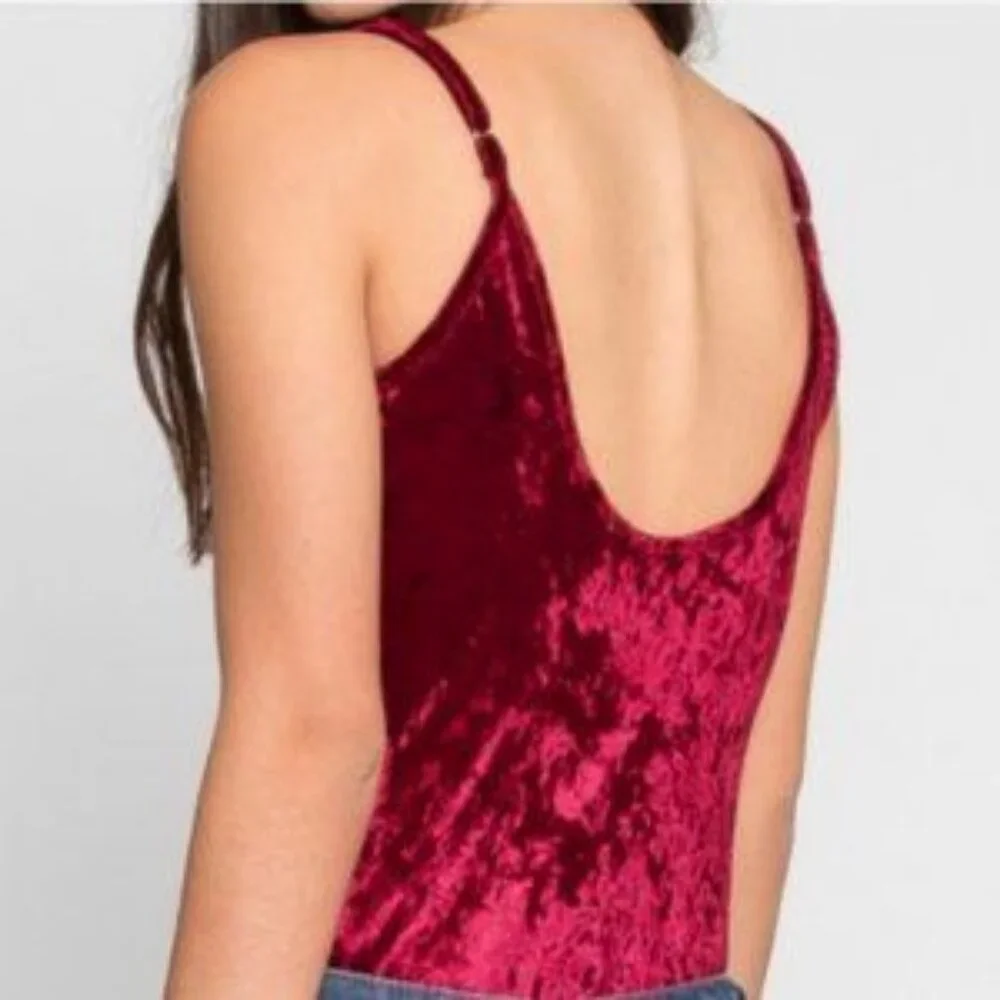 Burgundy Bodysuit Top - Picture 2 of 2